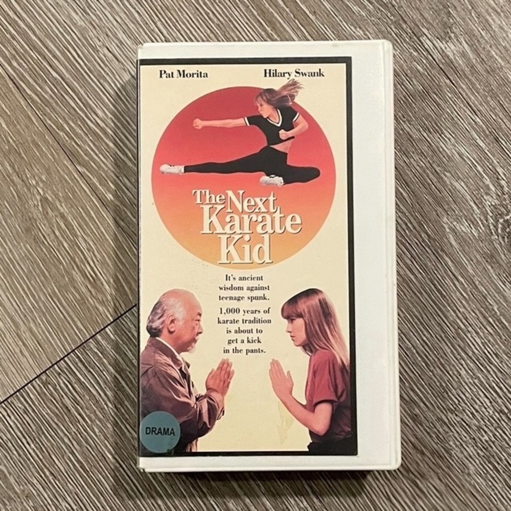 EUC The Next Karate Kid VHS Tape, 1995, Hillary Swank & Pat Morita